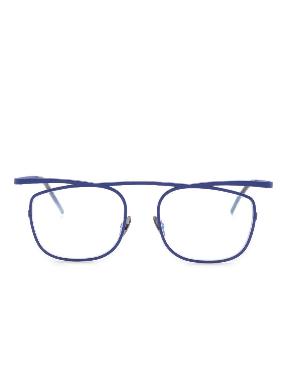 Veronika Wildgruber Robin rectangle-frame glasses | Purple | Image 1