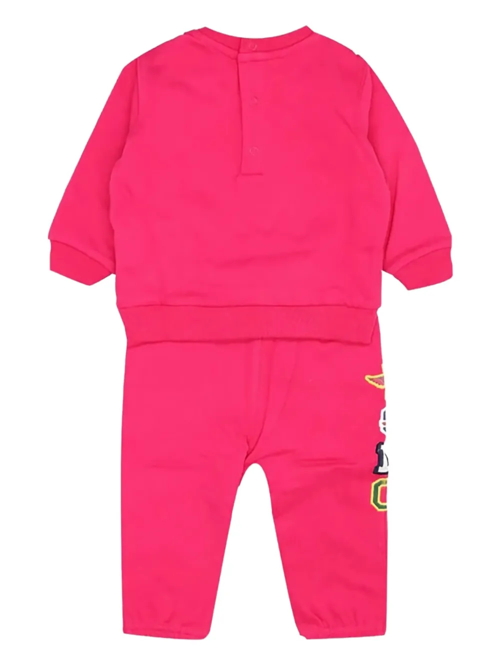POLO RALPH LAUREN KIDS logo-applique tracksuit set Roze