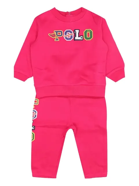 POLO RALPH LAUREN KIDS traje deportivo con aplique del logo