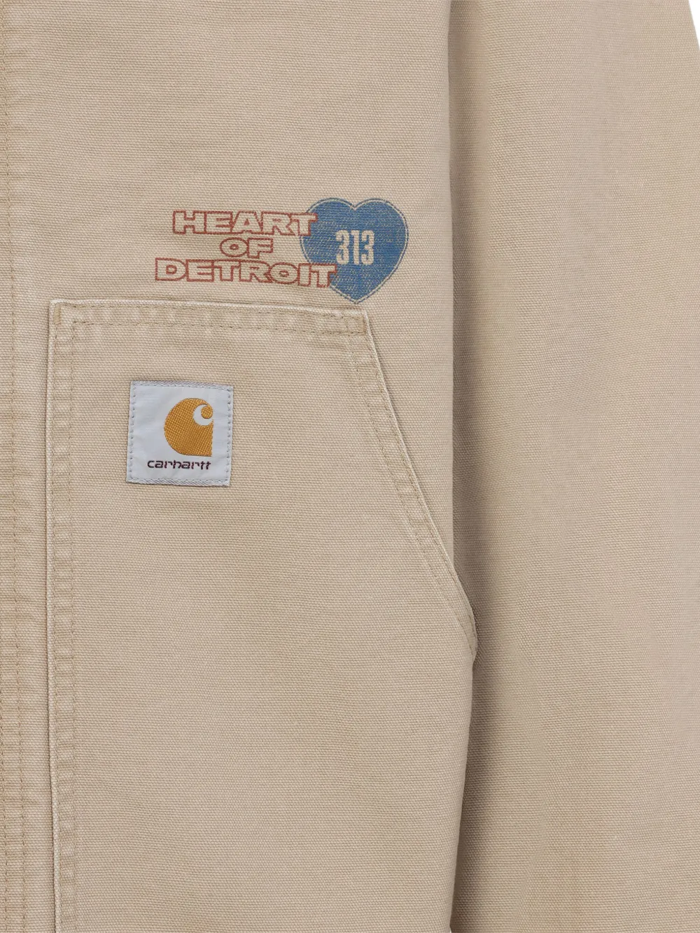 Carhartt WIP Jack van biologisch katoen Bruin