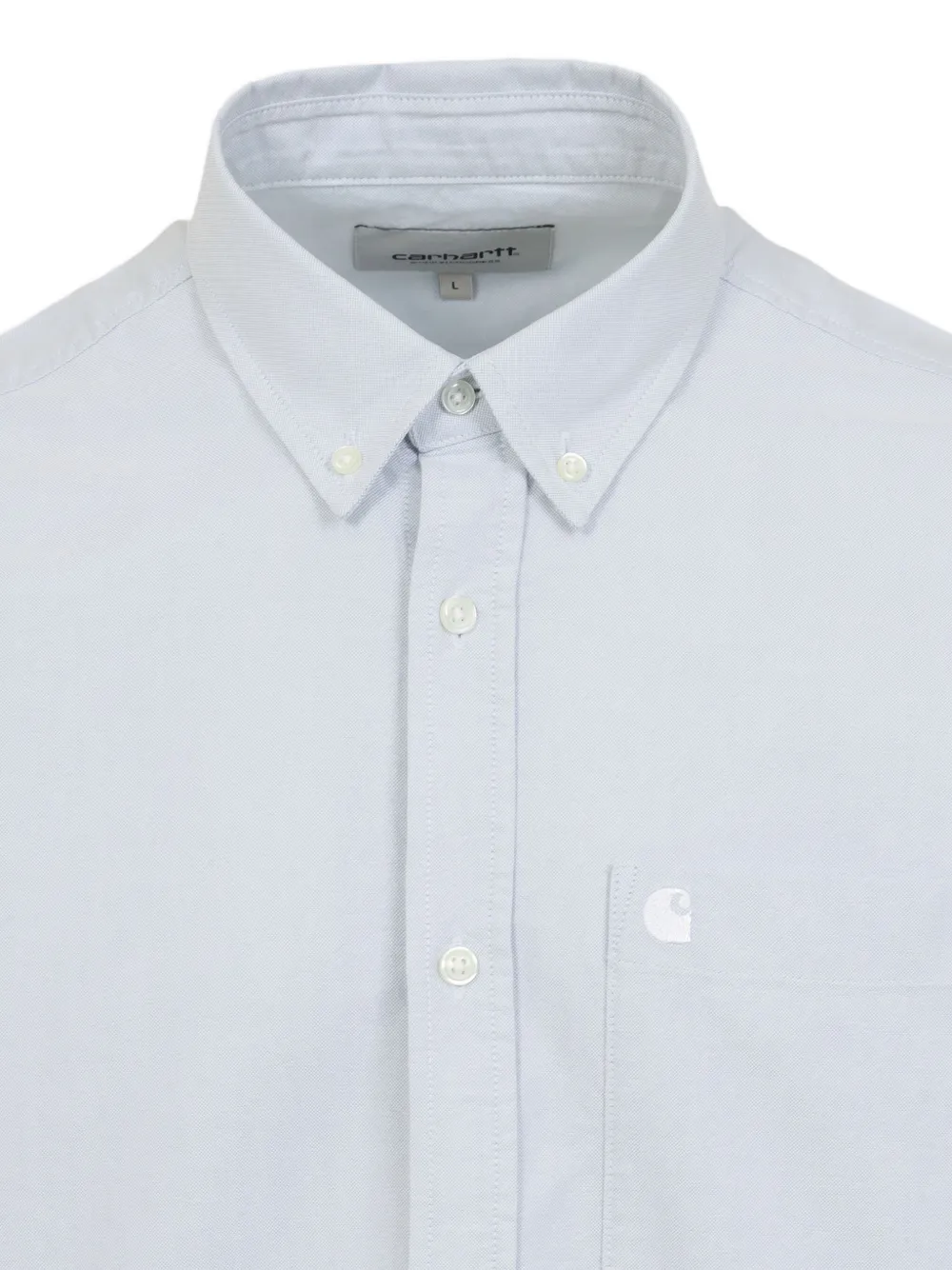 Carhartt WIP L S C-Logo Oxford overhemd met zak Blauw