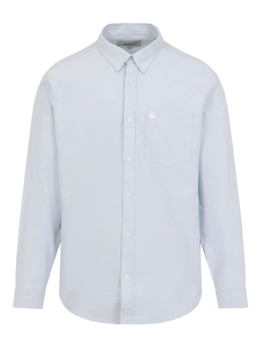 Carhartt WIP L S C-Logo Oxford overhemd met zak Blauw