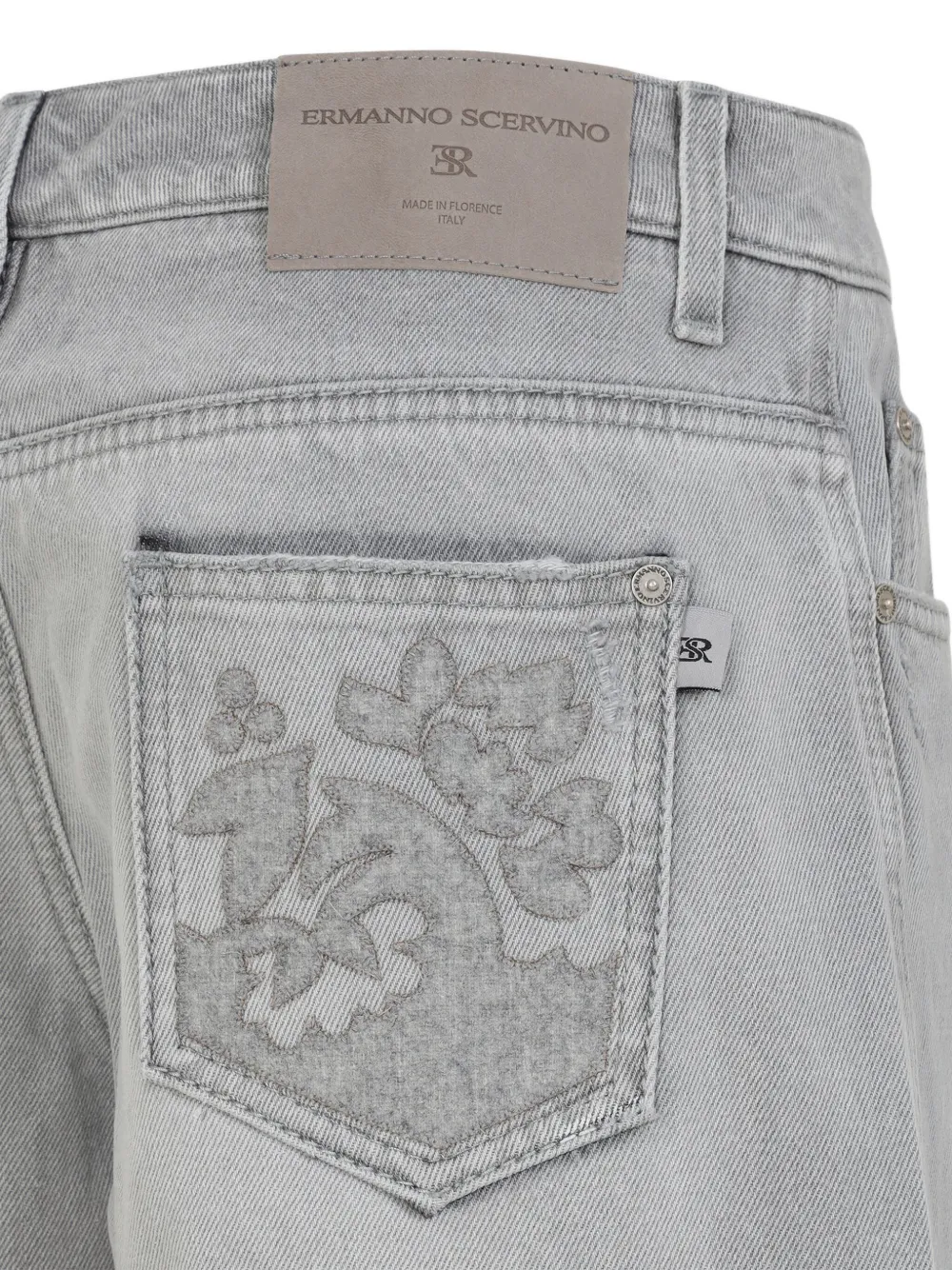 Ermanno Scervino Jeans met borduurwerk Grijs