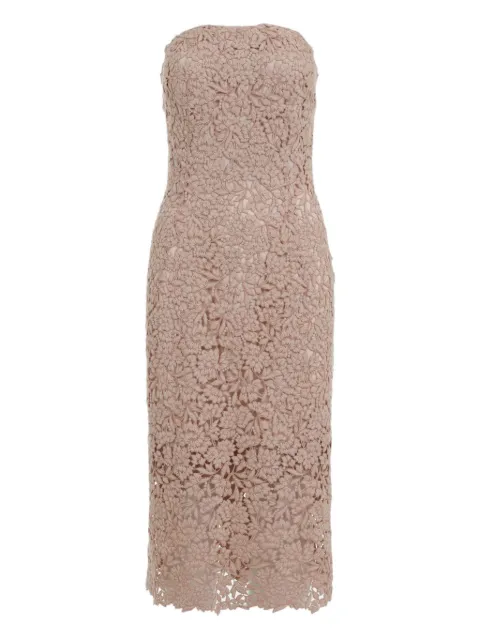Ermanno Scervino floral lace strapless dress