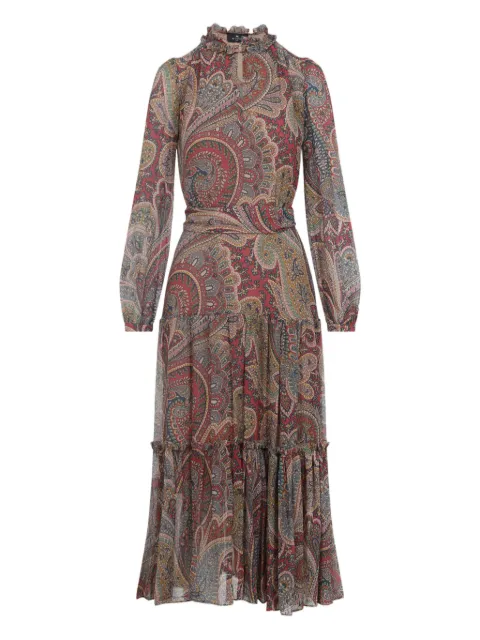 ETRO paisley ruffled maxi dress