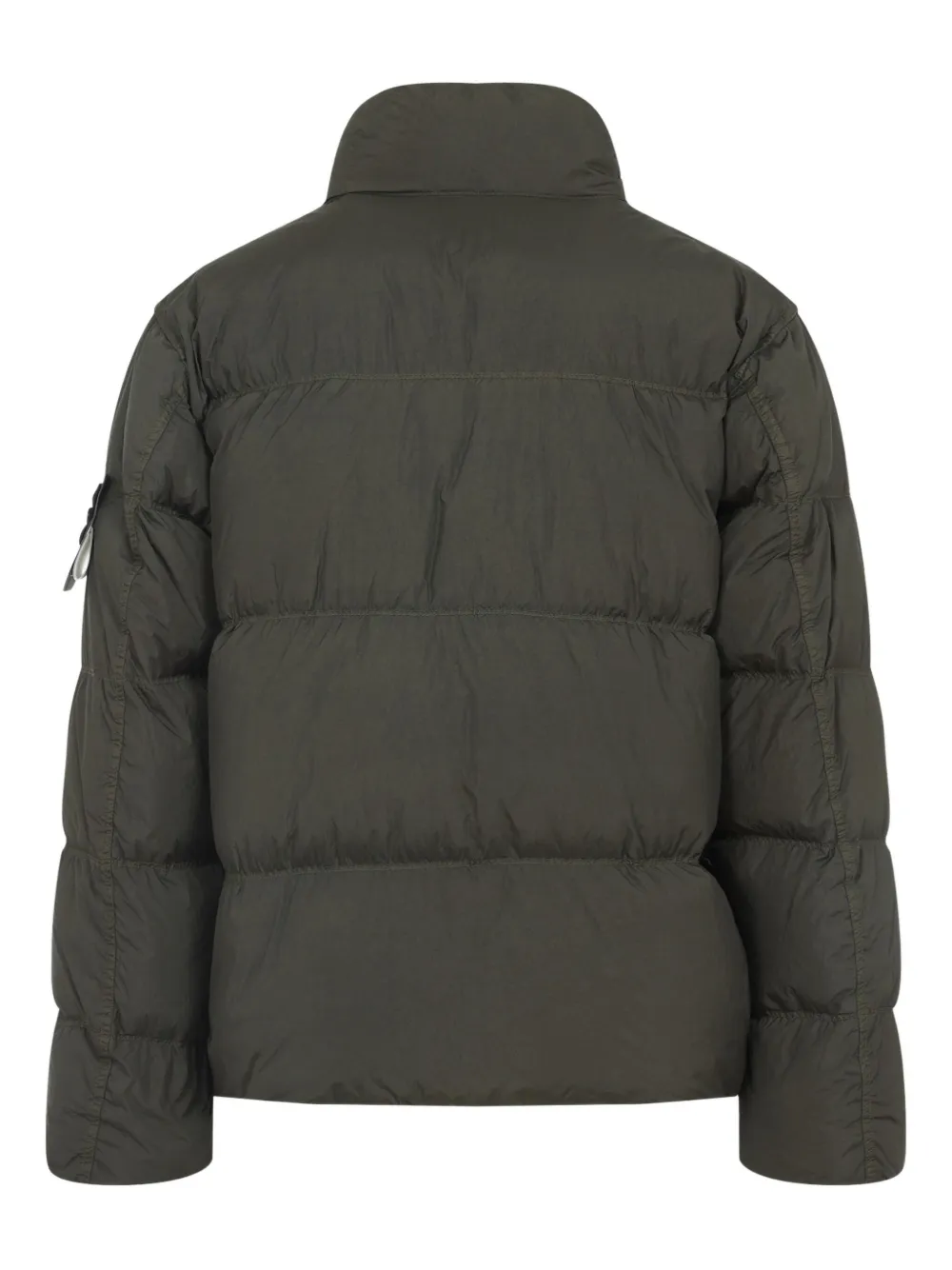 Stone Island logo-patch puffer-jacket Groen