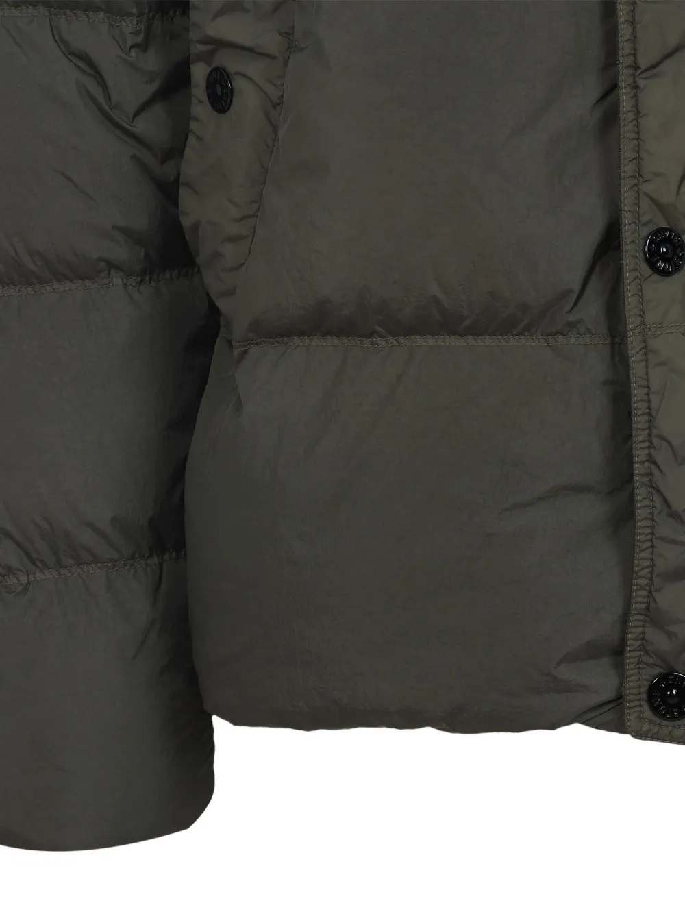 Stone Island logo-patch puffer-jacket Groen
