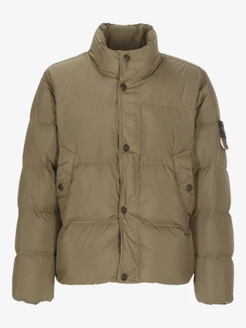 Stone Island logo-patch puffer-jacket