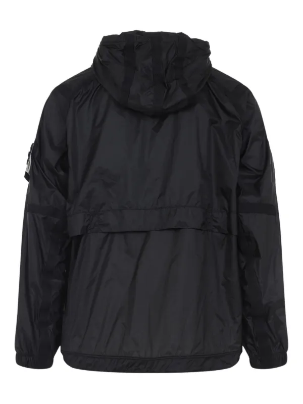 Stone Island Hooded Jacket Black FARFETCH IN