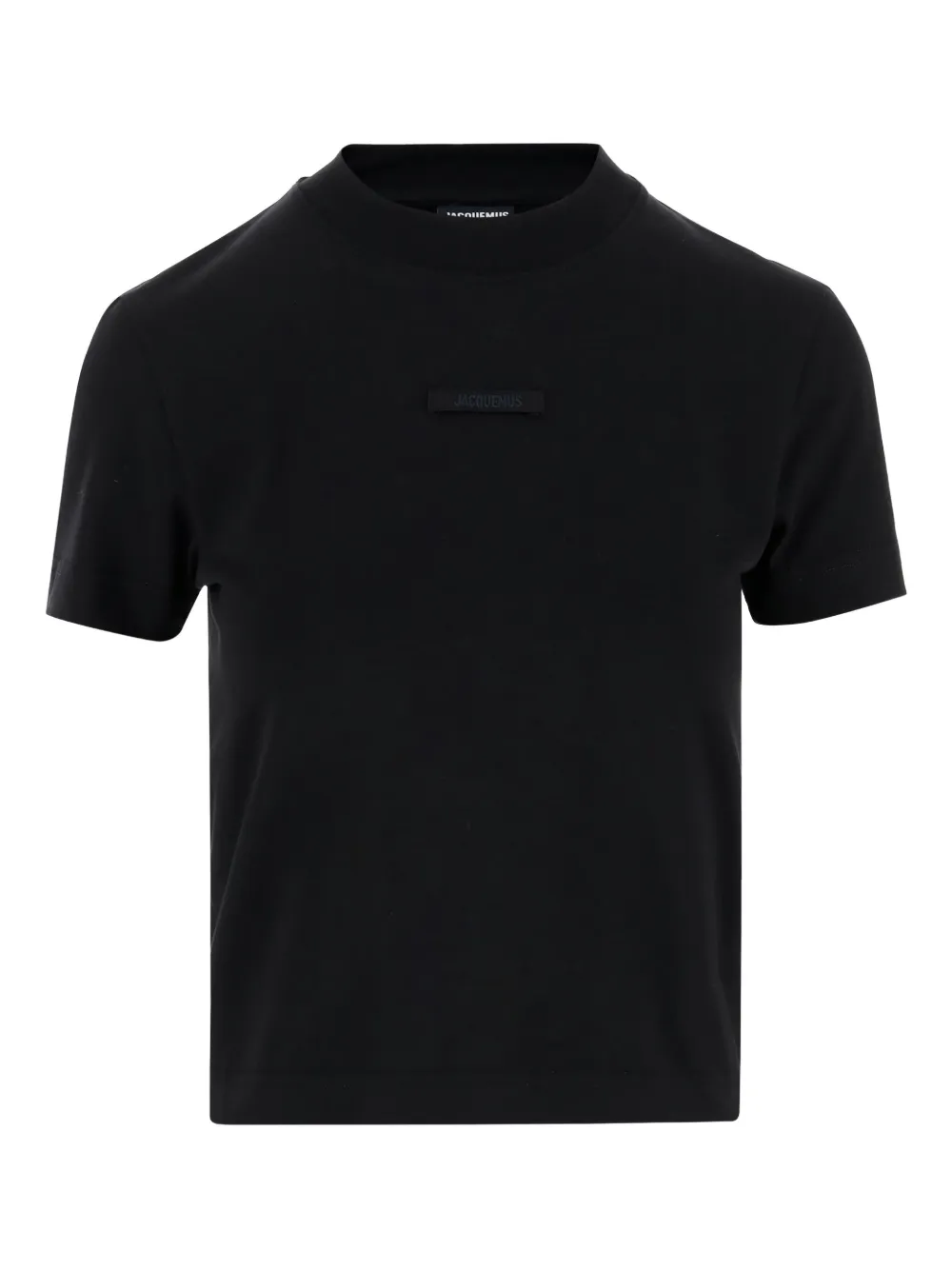 Jacquemus The Gros Grain T-shirt met ronde hals en logo Zwart