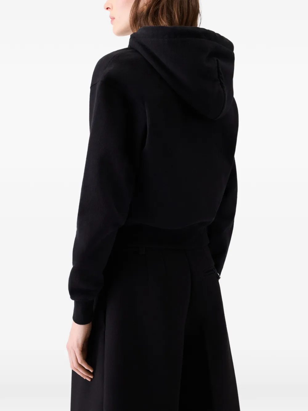 Jacquemus The Gros Grain sweater met trekkoord capuchon Zwart
