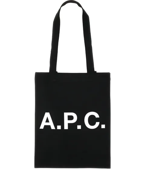A.P.C. Lou logo-print canvas tote bag