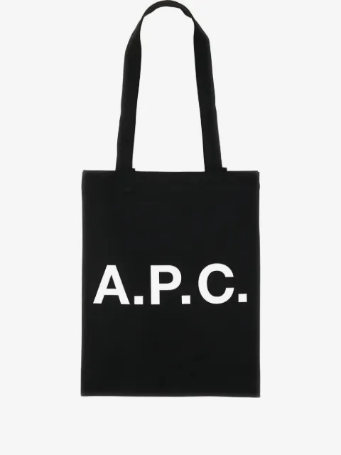 A.P.C. Lou logo-print canvas tote bag