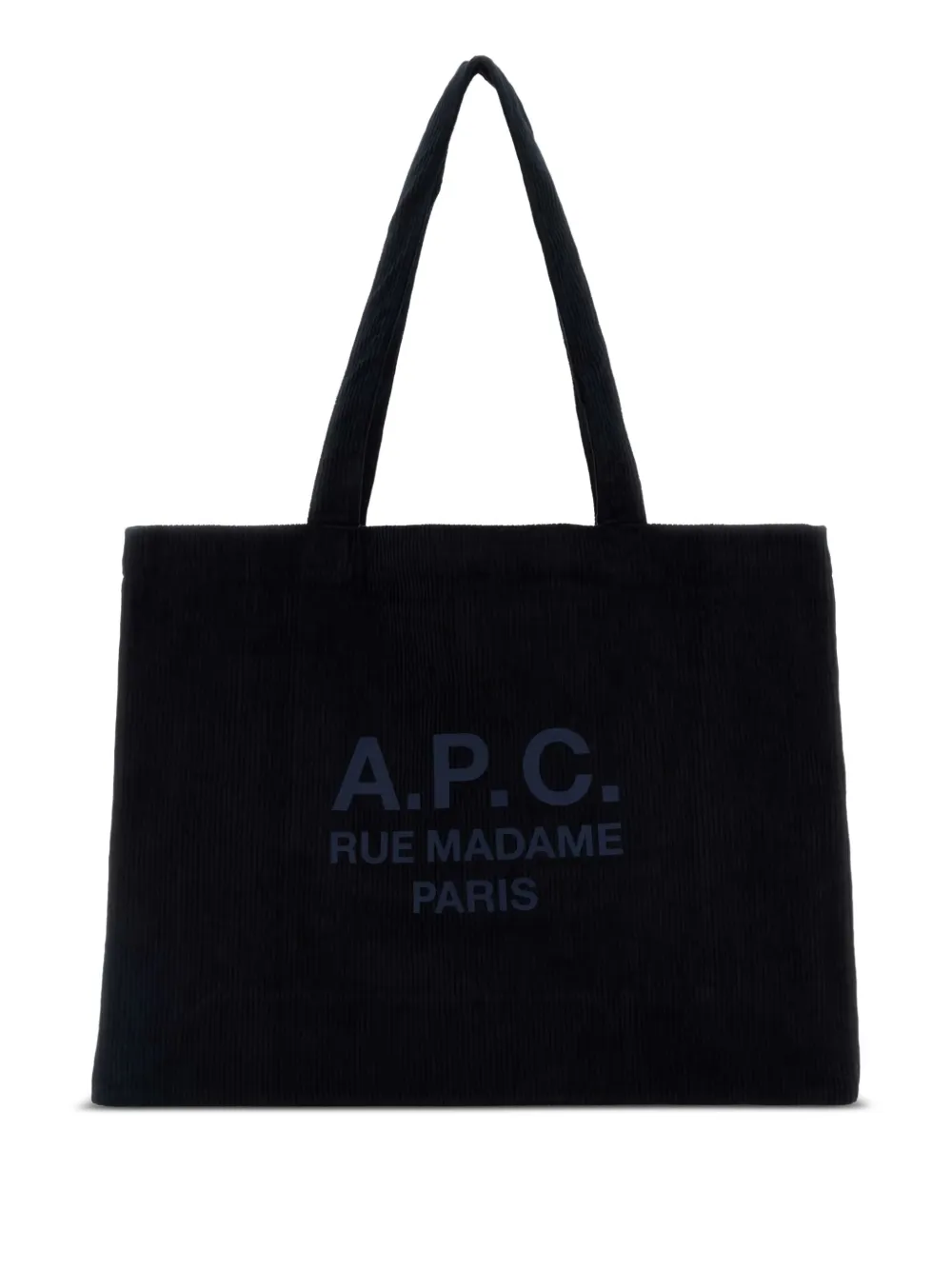 A.P.C. Shopper met logoprint Blauw