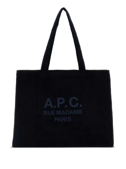 A.P.C. logo-print tote bag
