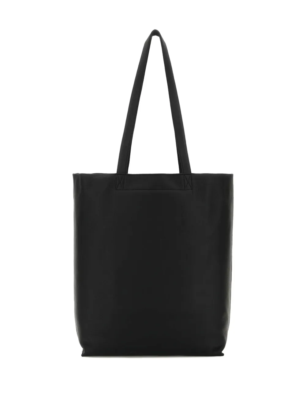 Apc A.p.c. Black Leather Maiko Shopping Bag