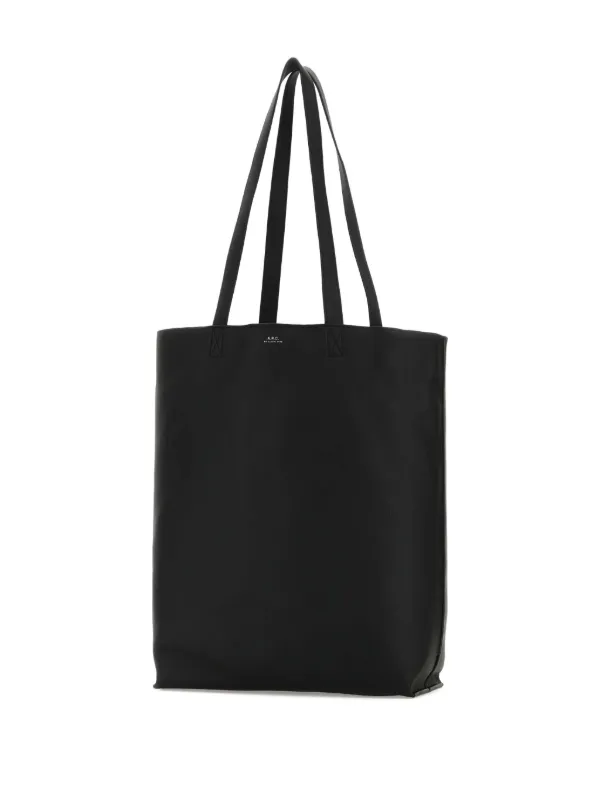 A.P.C. Maiko Leather Tote Bag | Black | FARFETCH
