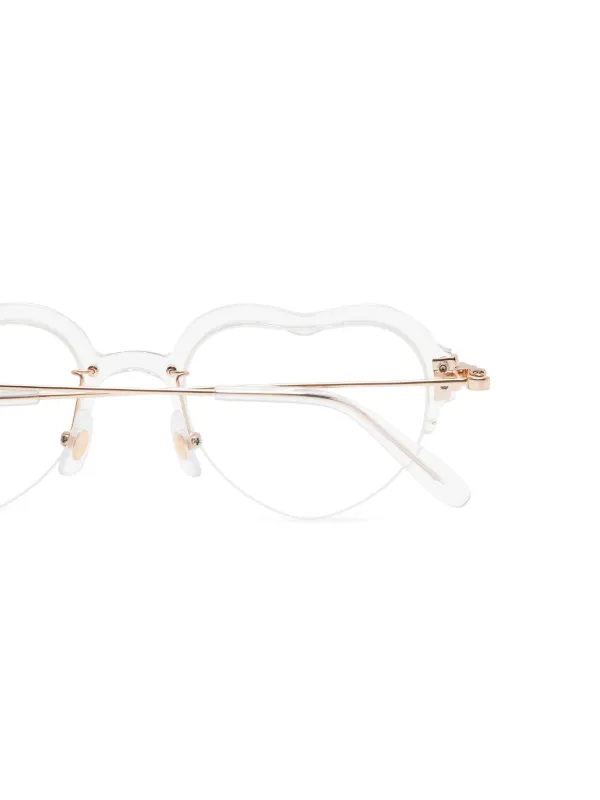 Megane And Me Carrie Glasses | White | FARFETCH RO