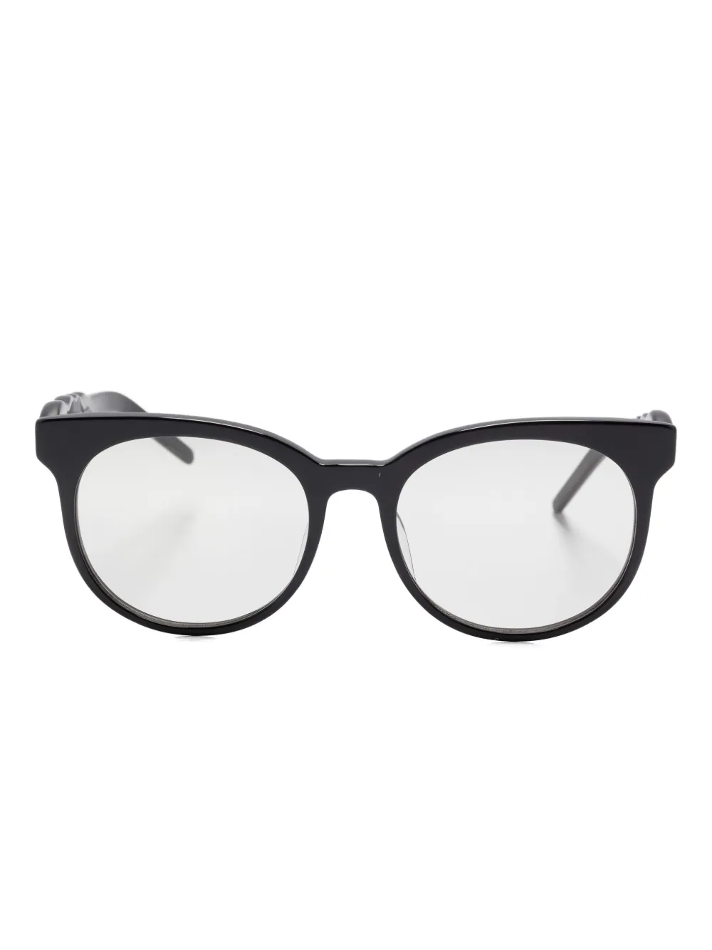 Megane and Me Olive braided-temple glasses - ブラック Megane and Me Olive braided-temple glasses - ブラック