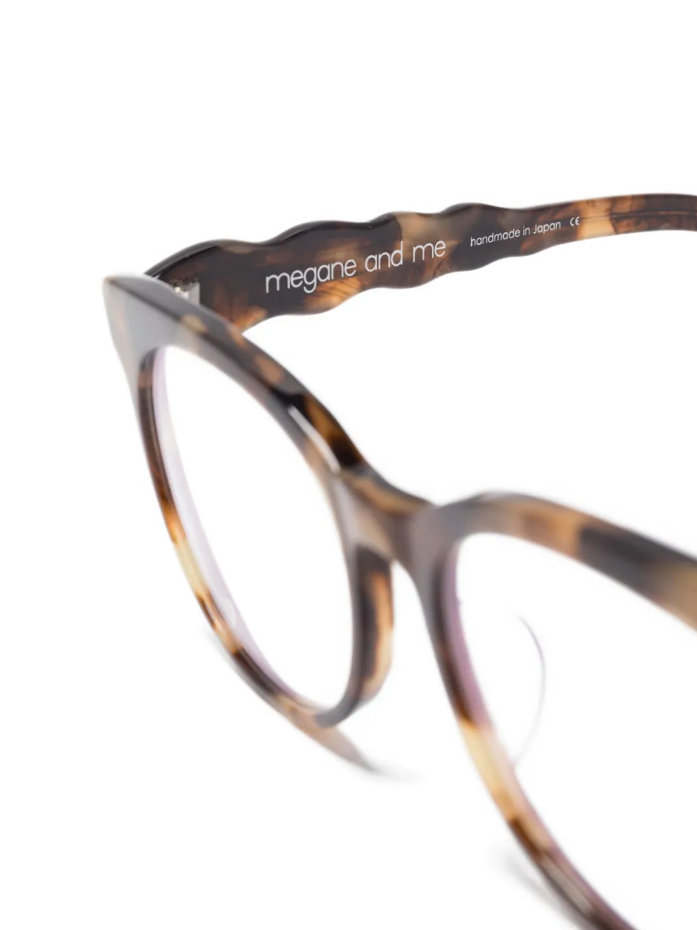Megane and Me Zonnebril met schildpadschild-design Bruin