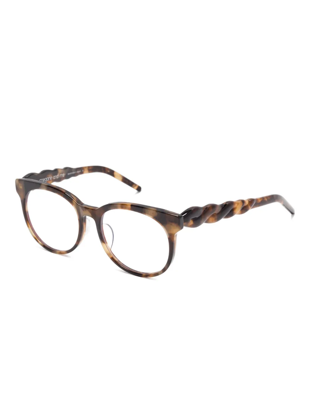 Megane and Me Zonnebril met schildpadschild-design Bruin