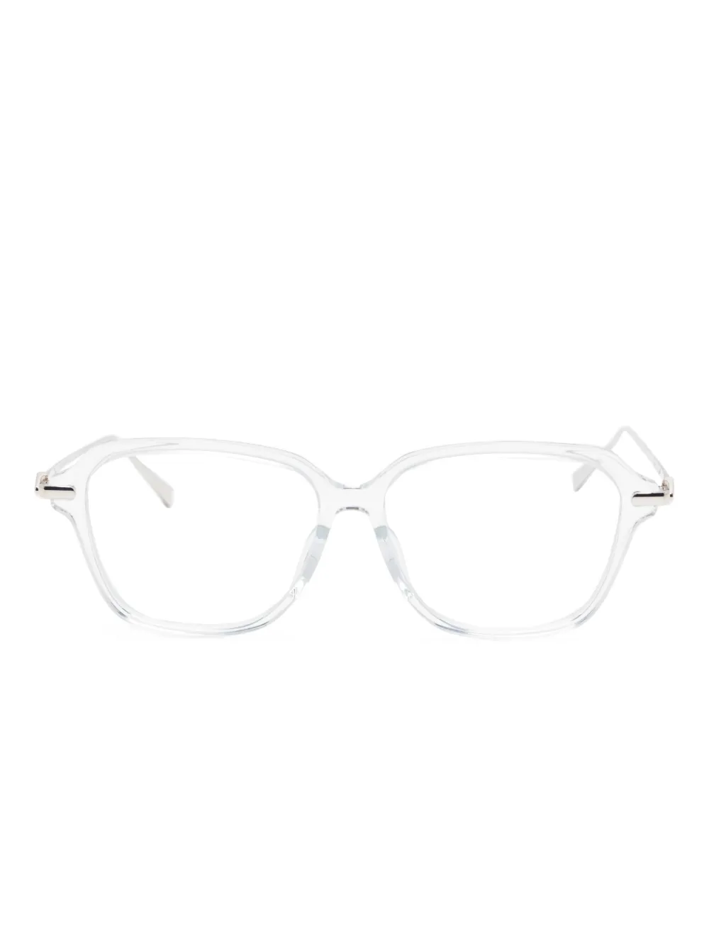 Megane and Me スクエア眼鏡フレーム - シルバートーン Megane and Me スクエア眼鏡フレーム - シルバートーン