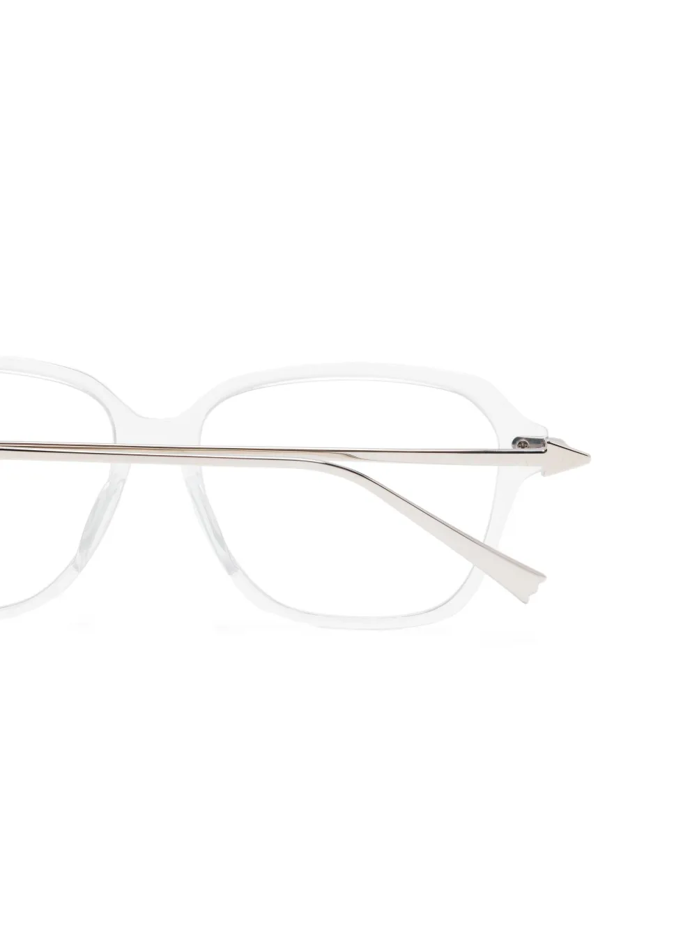  Megane And Me Square-frame Glasses - Silver 