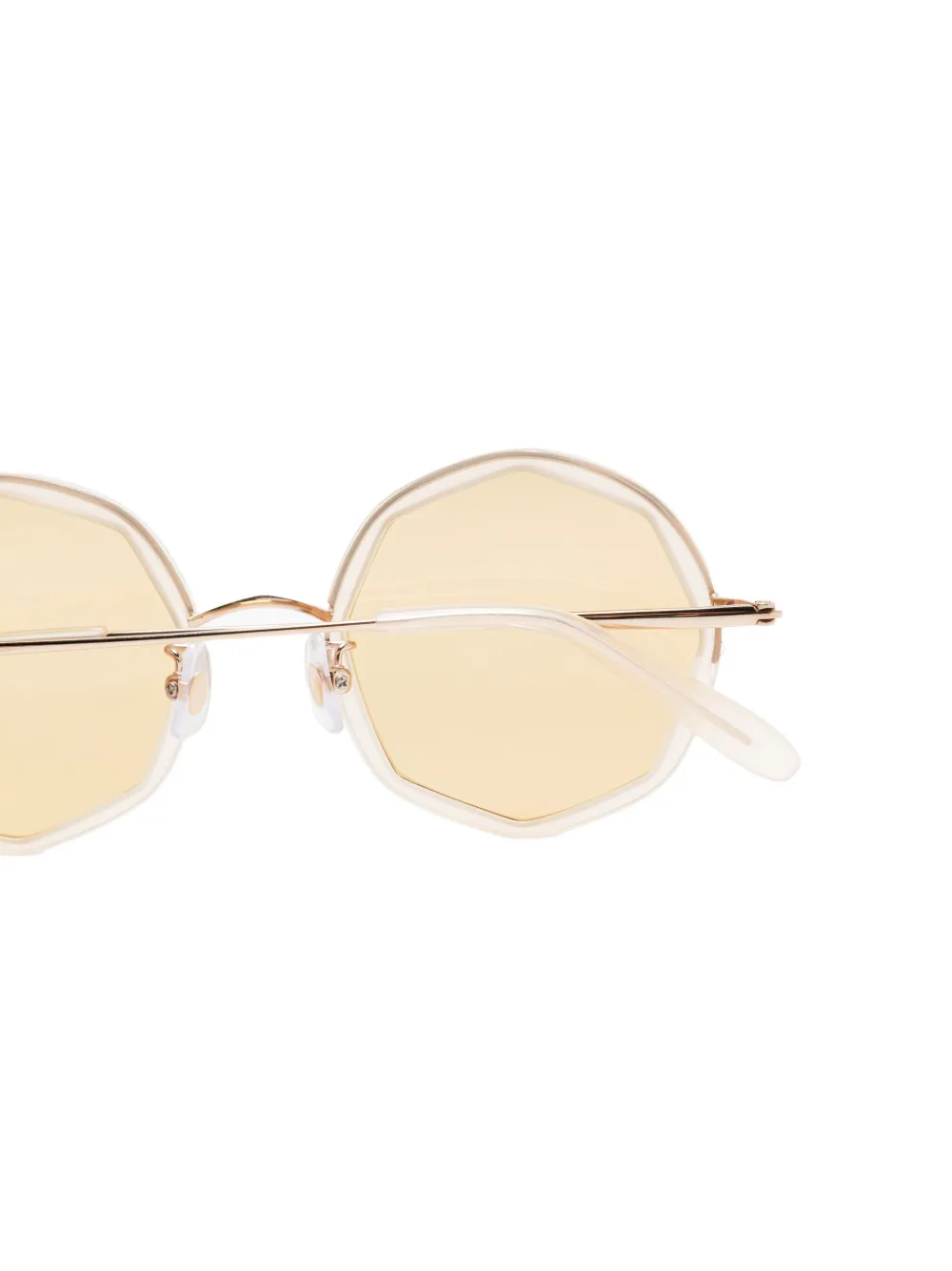 Megane and Me round-frame sunglasses Beige