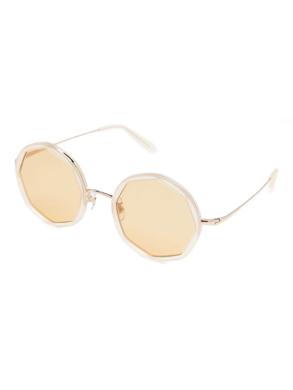 Megane and Me round-frame sunglasses Beige