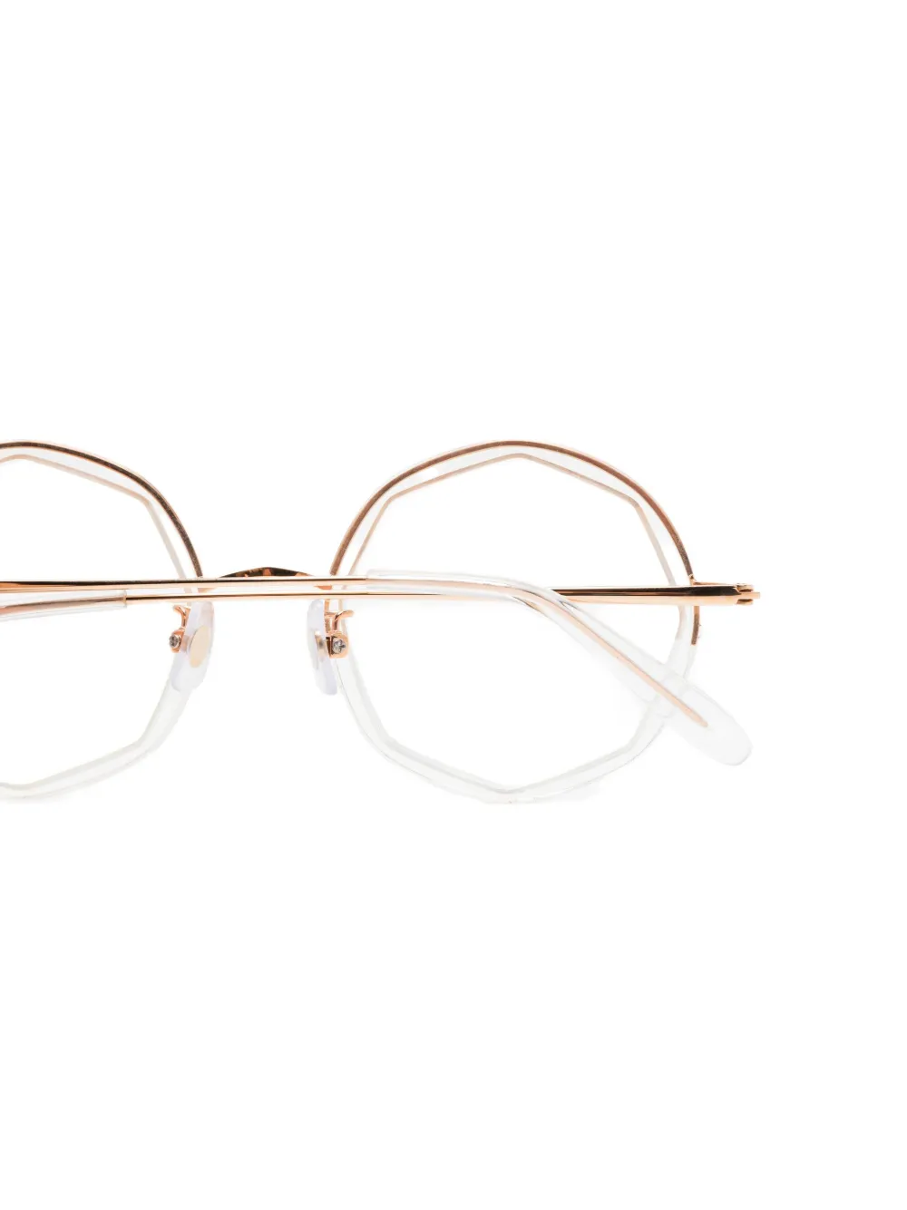  Megane And Me Round-frame Glasses - Gold 