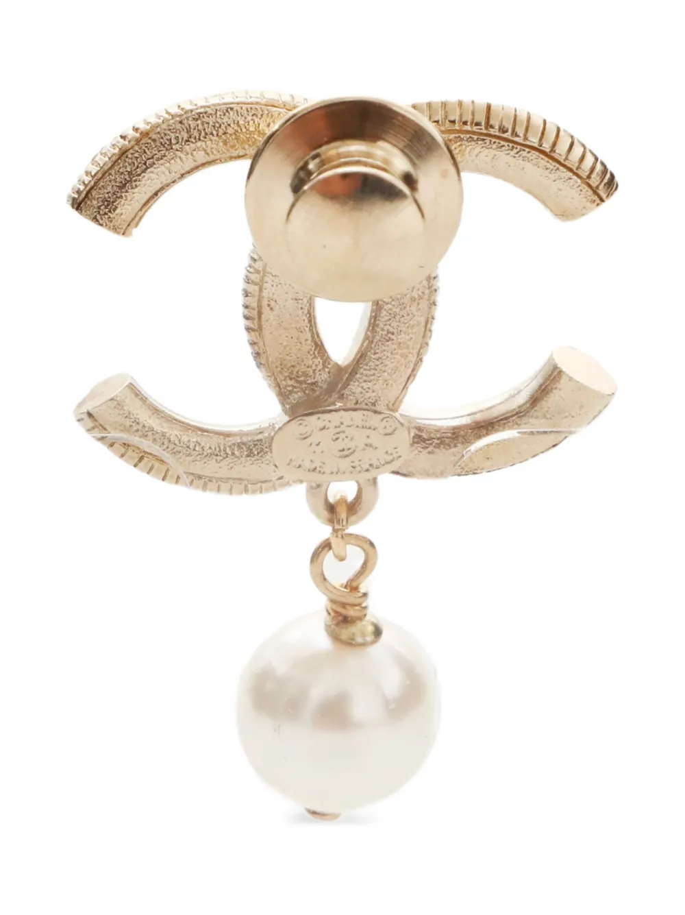 CHANEL Pre-Owned 2011 CC Mark pearl brooch | Image 2