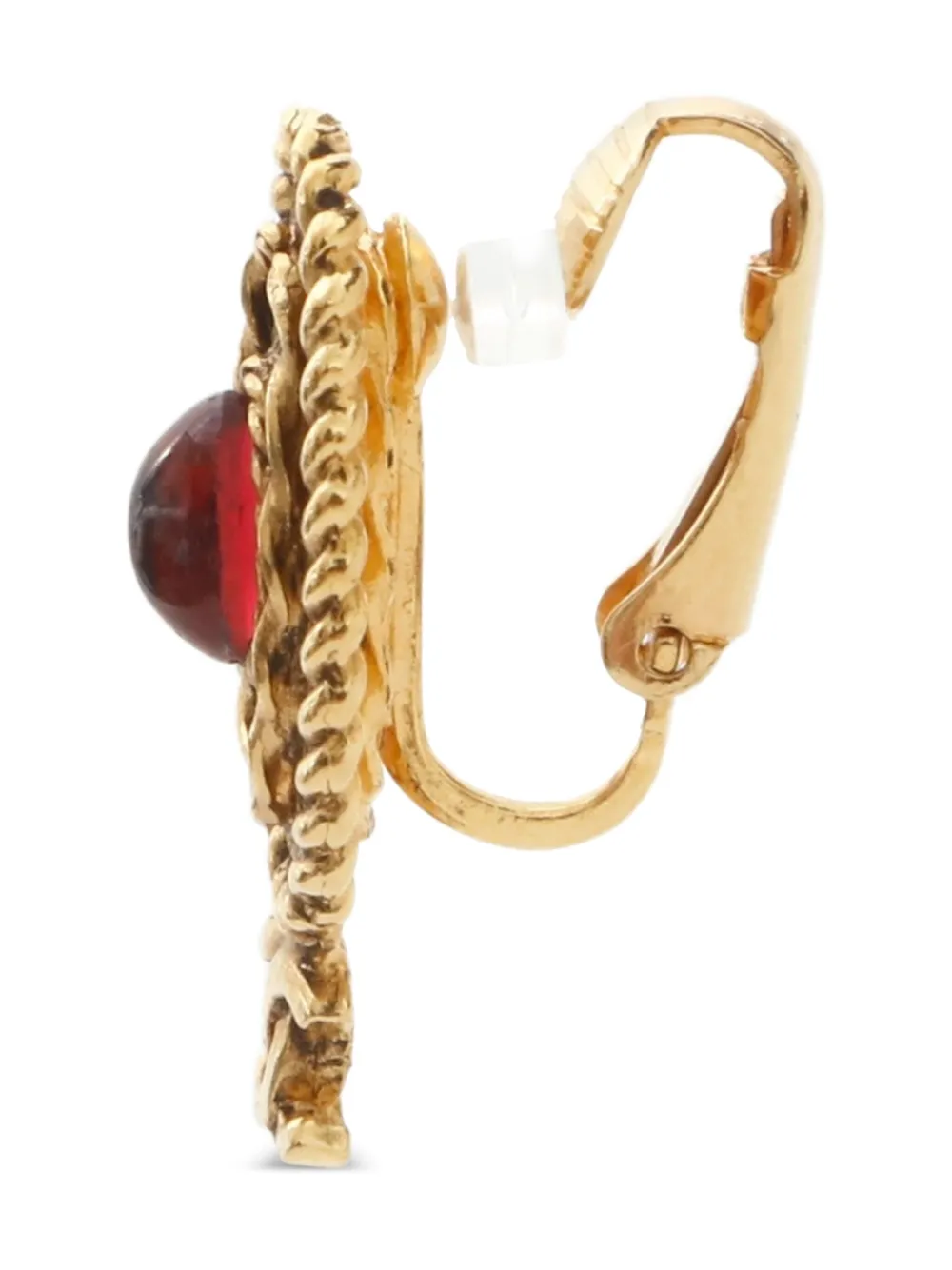 CHANEL Pre-Owned 1971-1980s CC Mark rhinestone earrings | Image 2