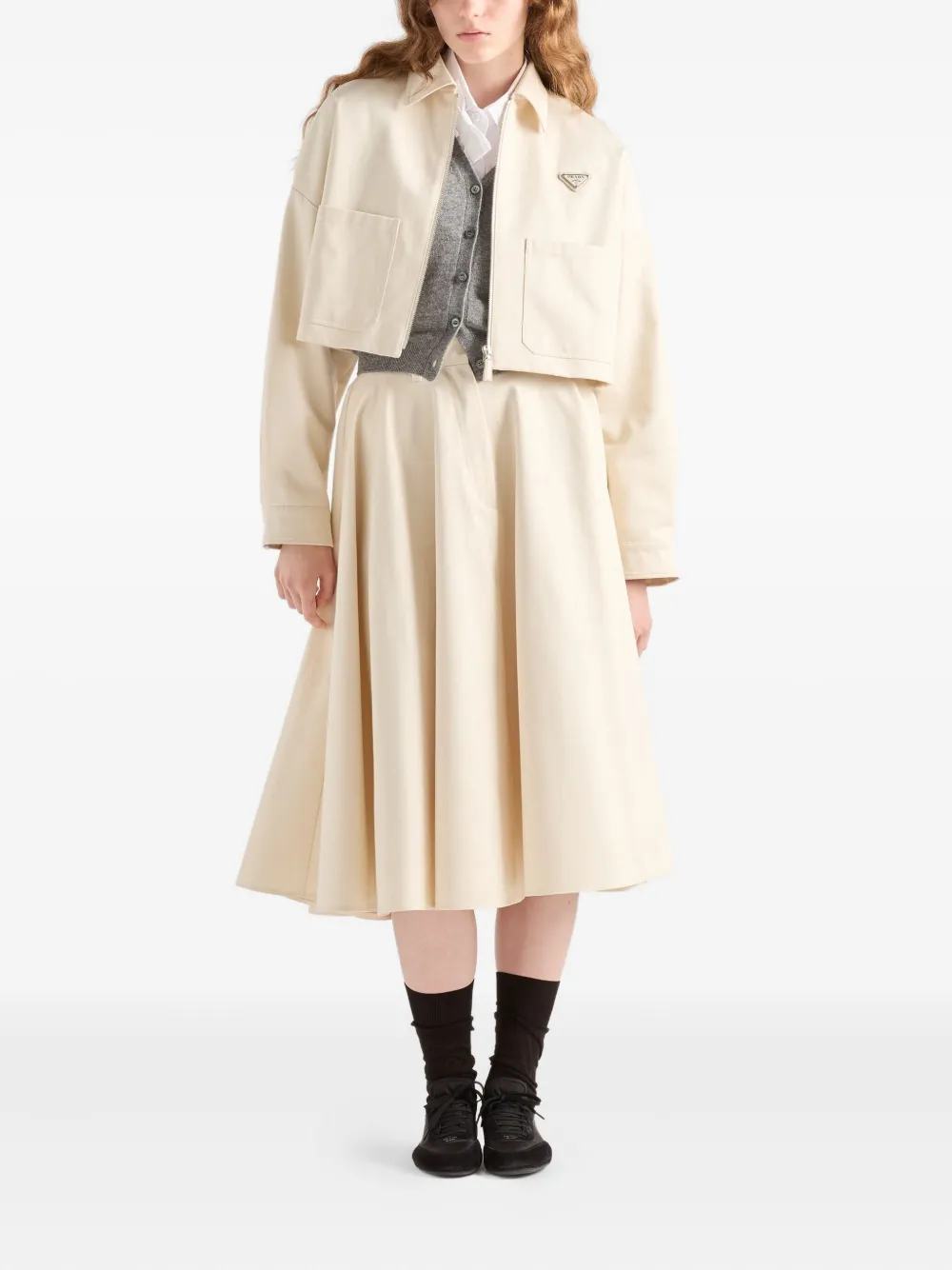 Prada Triangle-logo jacket | Fitted Jackets | Image 2