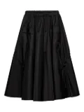 Prada patch-pocket drawstring midi skirt - Black