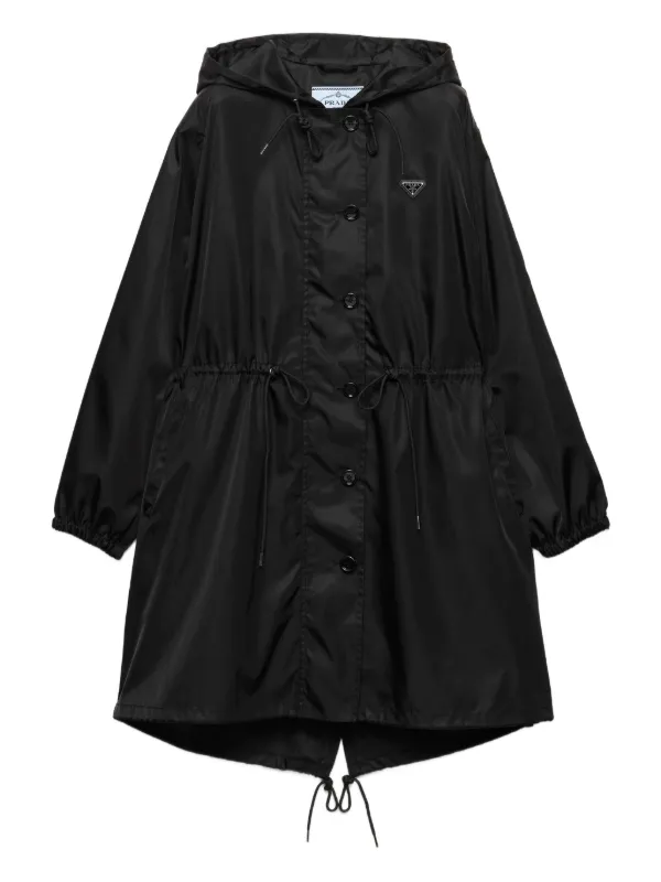 Prada ロゴ レインコート | ブラック | FARFETCH JP