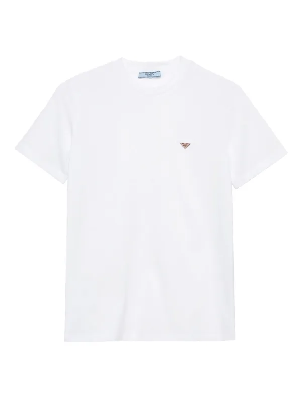 【PRADA】ENAMEL TRIANGLE-LOGO COTTON T-SHIRT 23965832_54033394_600.jpg