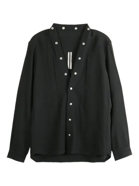 Rick Owens button-fastening panelled shirt