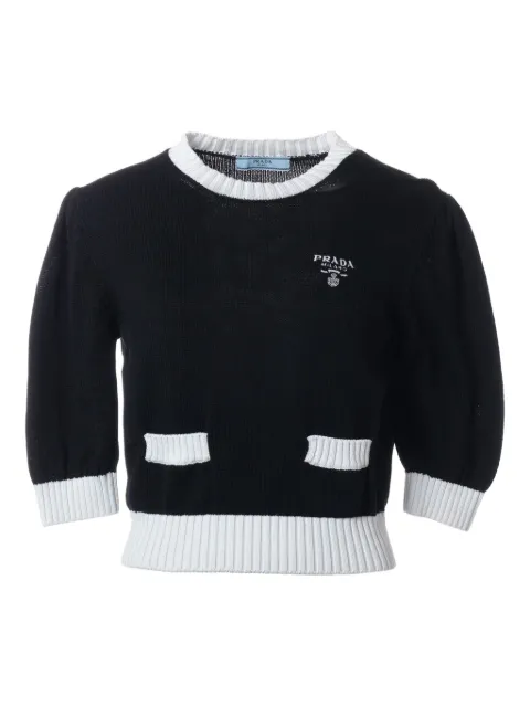 Prada Pre-Owned puff-sleeve jumper