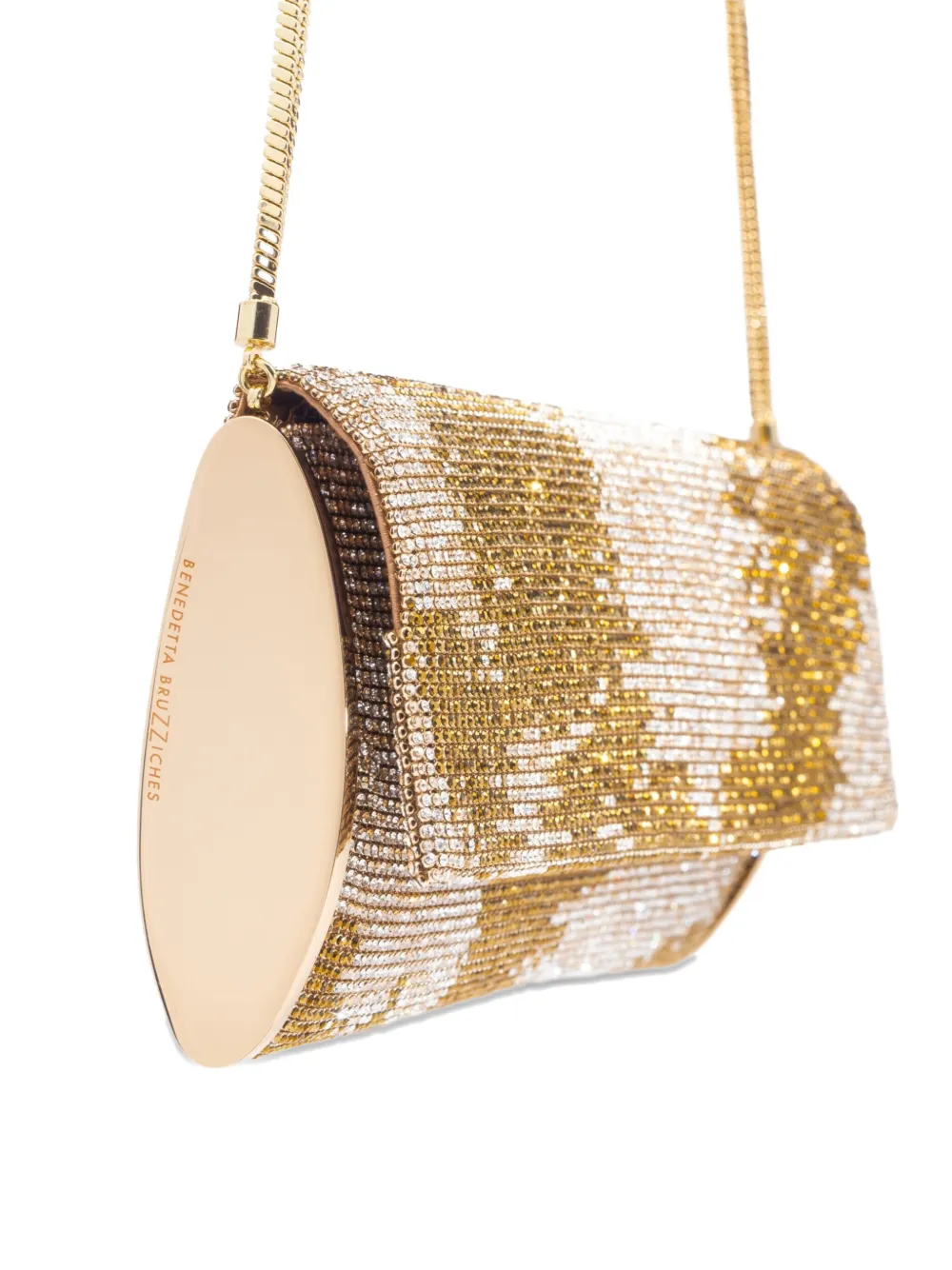 Benedetta Bruzziches Kate kleine clutch verfraaid met kristallen Beige
