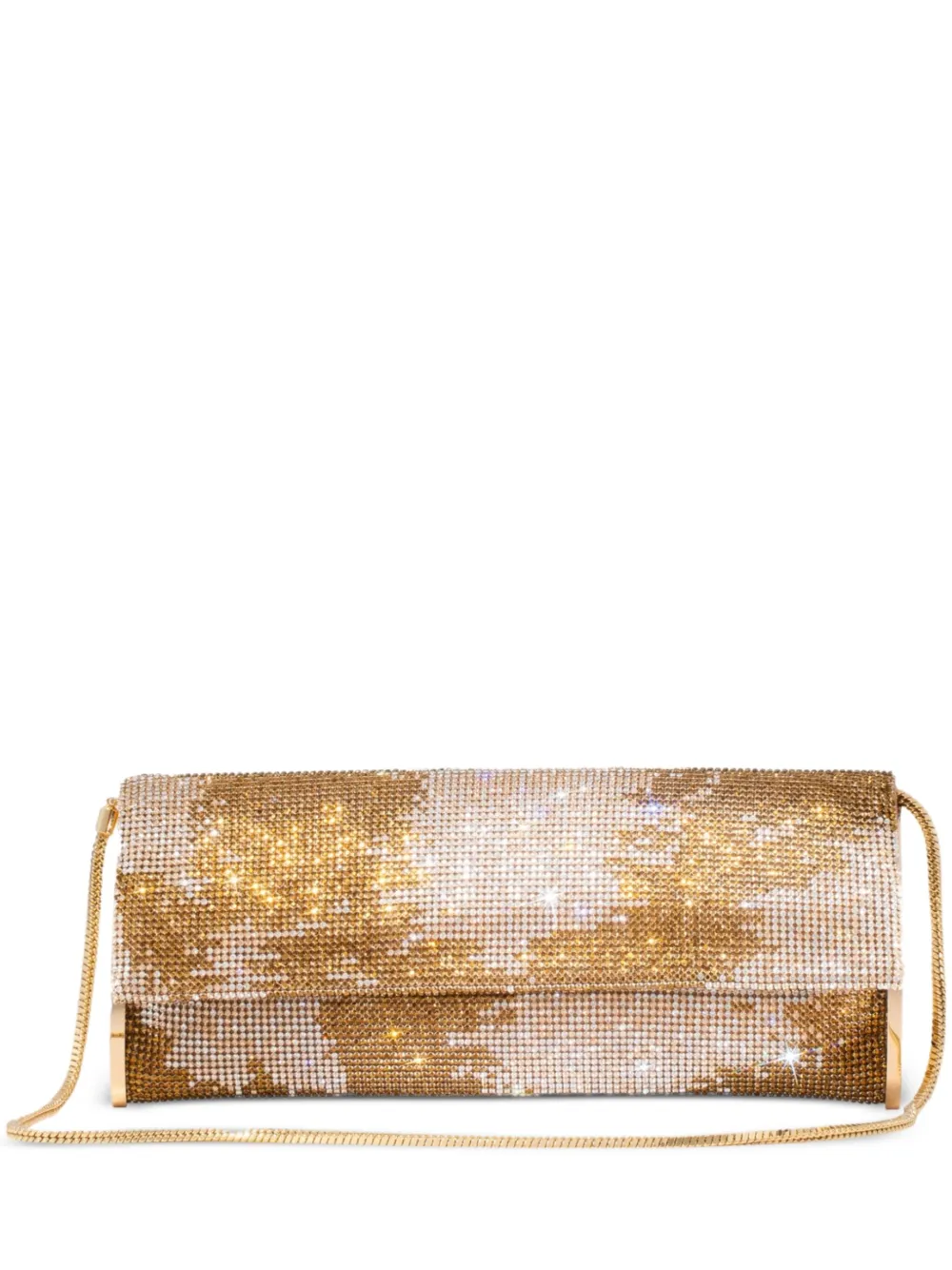 Benedetta Bruzziches Kate kleine clutch verfraaid met kristallen Beige