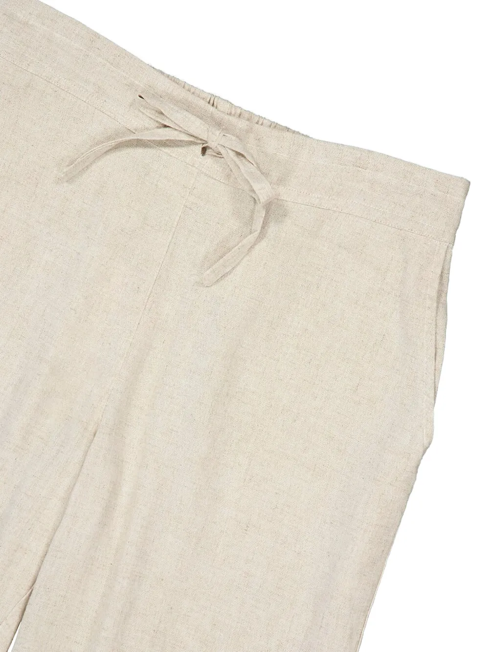  Spiritum Tulum Palmita Drawstring Trousers - Neutrals 