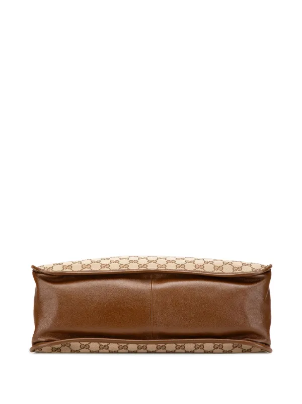 極美品✨GUCCI ホースビット ジャガード キャンバス トートバッグ Gucci Pre-Owned 2016-2025 GGキャンバス ホースビット 1955