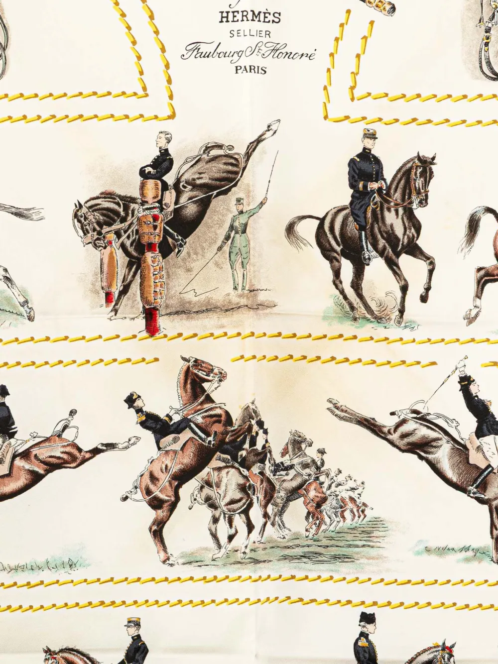 Hermès Pre-Owned 20th Century Cadre Noir Silk Scarf scarves | Image 2