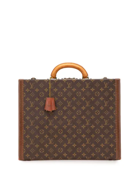 Louis Vuitton Pre-Owned شنطة سفر 'سوبر بريزيدنت ترانك' بنقش مونوغرام من القرن الـ20