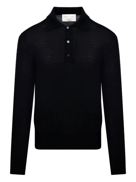 MARCO COPPOLA silk-blend polo shirt