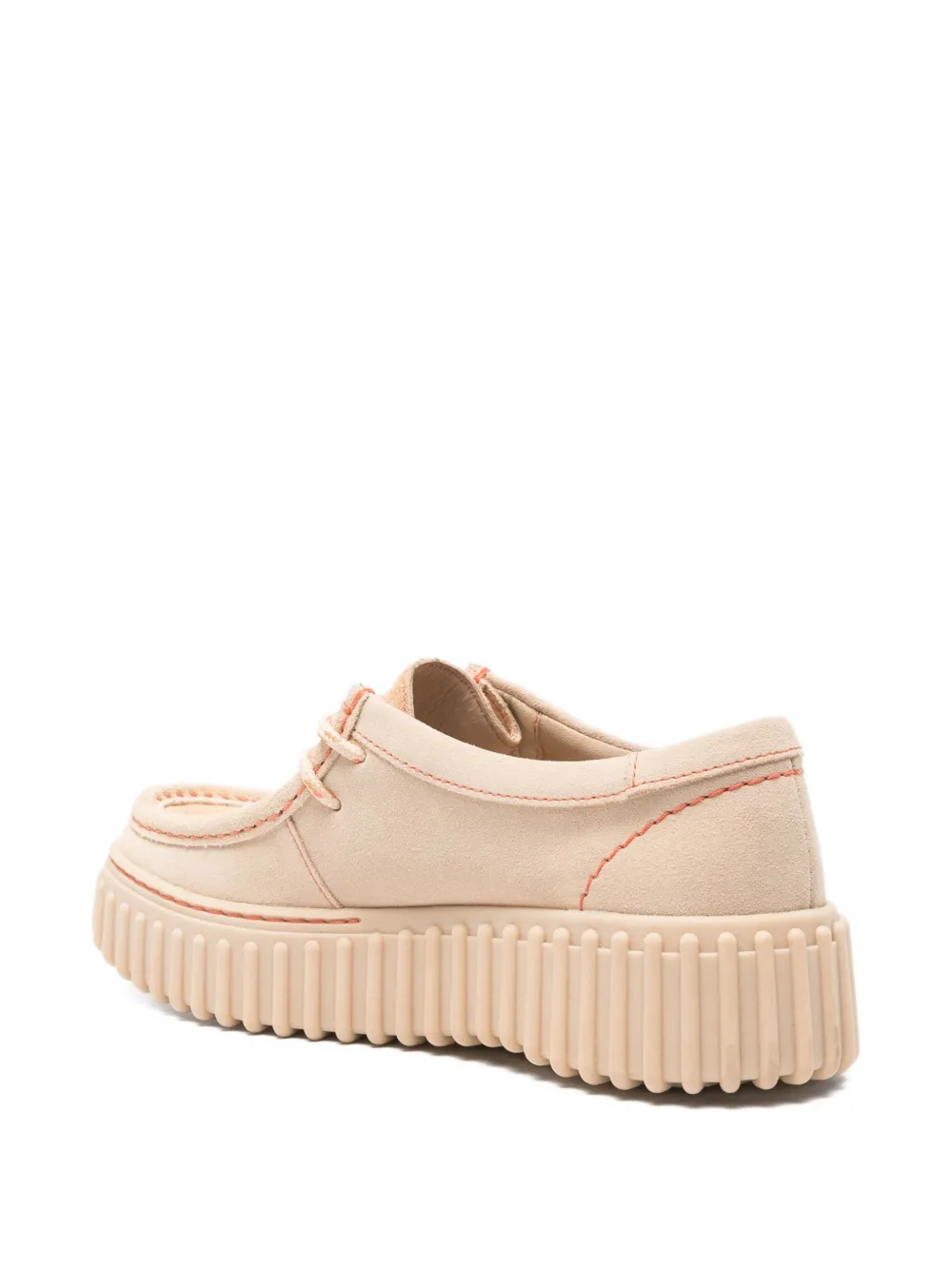 Clarks Torhill textured-platform derby shoes Neutrals