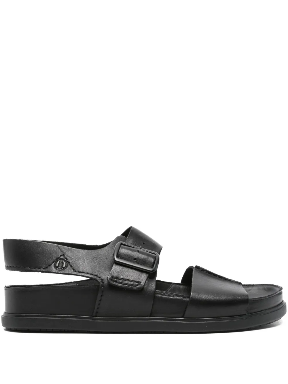 Clarks Torford buckle-strap leather sandals Black