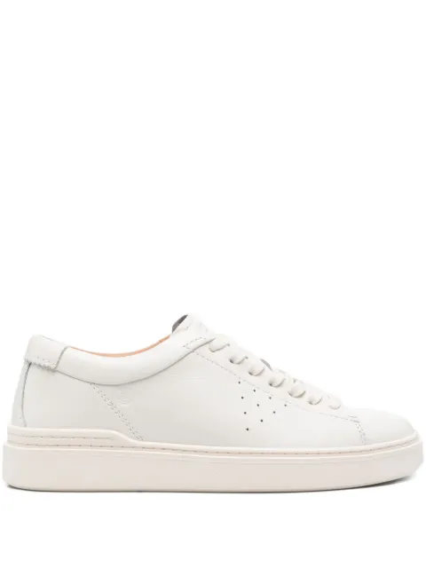 Clarks Craft leather perforated sneakers