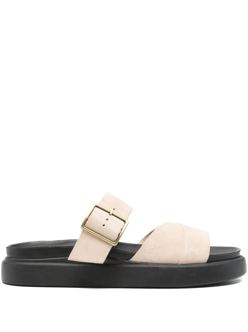 Clarks Aristella buckled sandals Neutrals