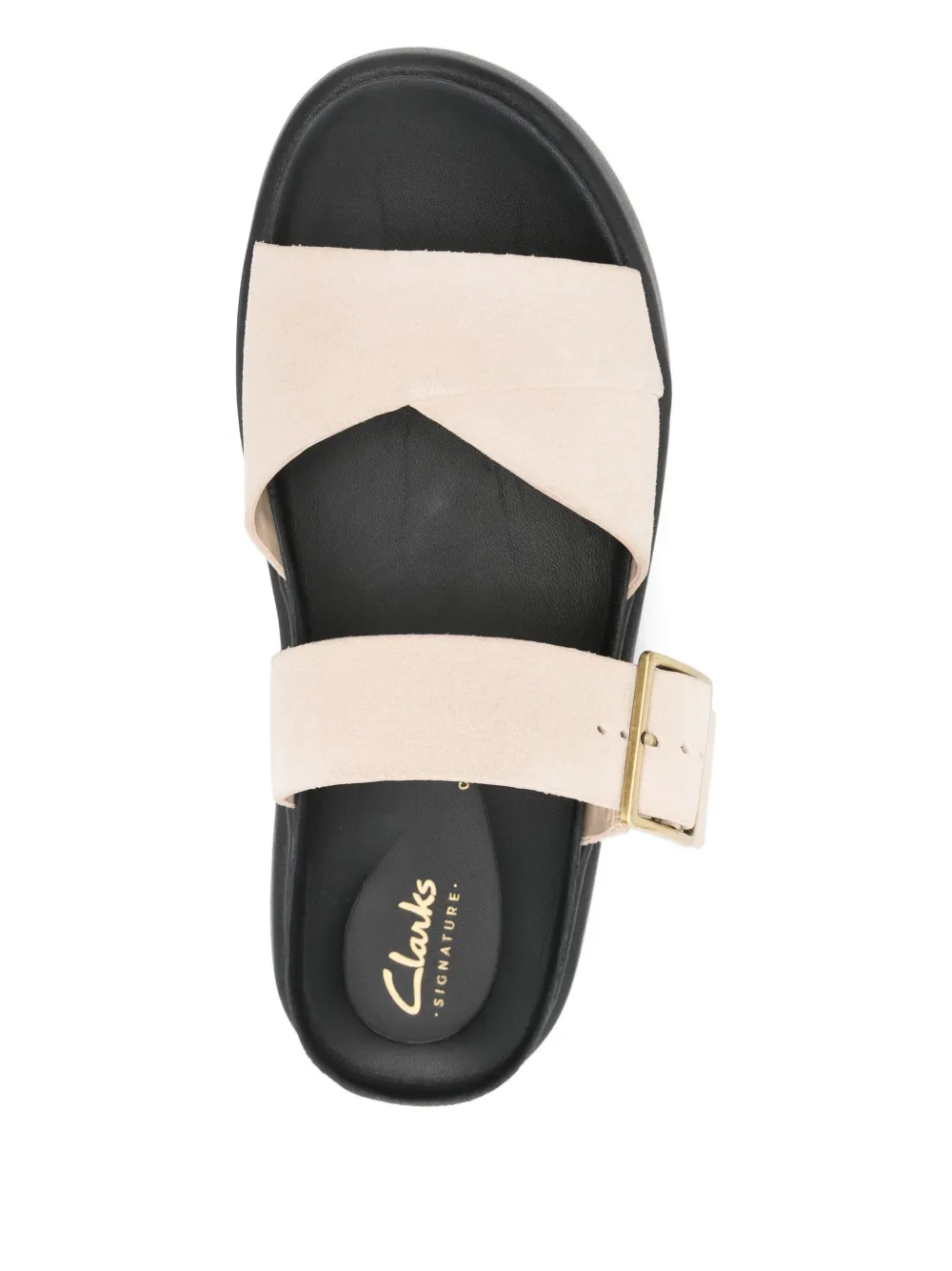 Clarks Aristella buckled sandals Neutrals